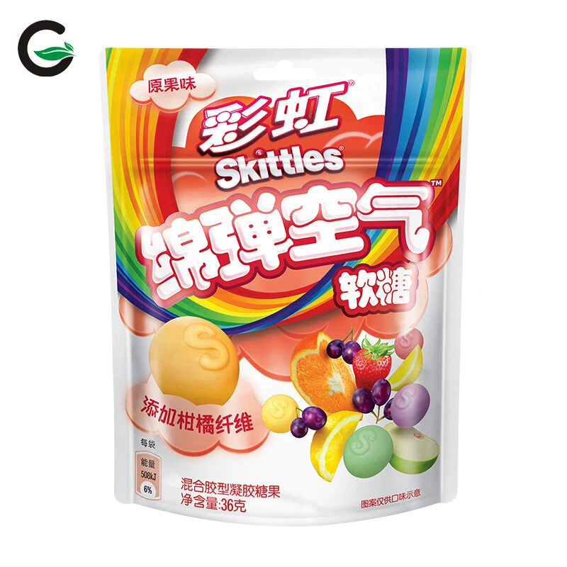 Wholesale snacks wholesale Chinese Chewy Candy Original Fruity candy bag 36g