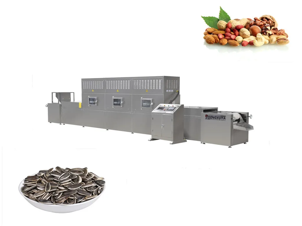 Microwave Drying Equipment for Nuts and Dried Fruits Drying Sterilizer