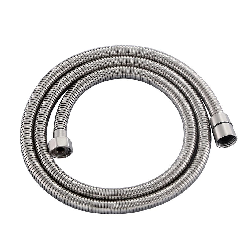 Empolo Shower hose manufacture 1.5m chrome shower pipe spiral shower tube stainless steel manguera expandible hose for hot tubs