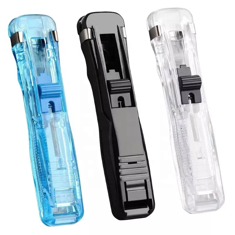 Portable Metal Binding dispenser Folder Loose-leaf Paper Clip Pusher