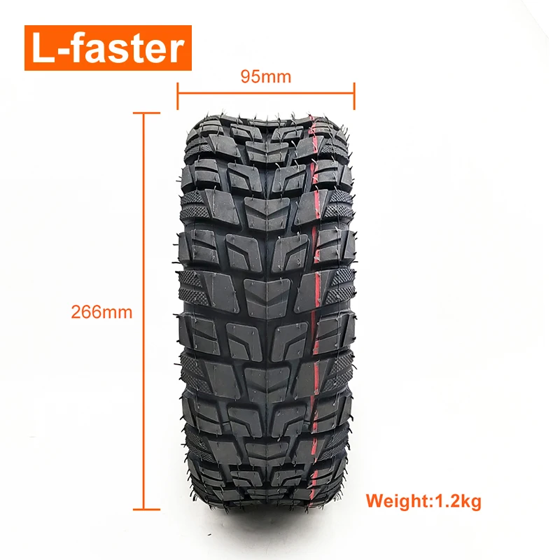 100/65-6.5 Thickened Vacuum Tire 11 Inch Electric Scooter Modified Tire Off-Road Tubeless Tyre e scooter accessories