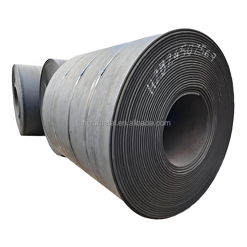 Customized ASTM A36 ss400 q235b black iron steel coil 5mm 10mm thick ms steel coil price for furniture