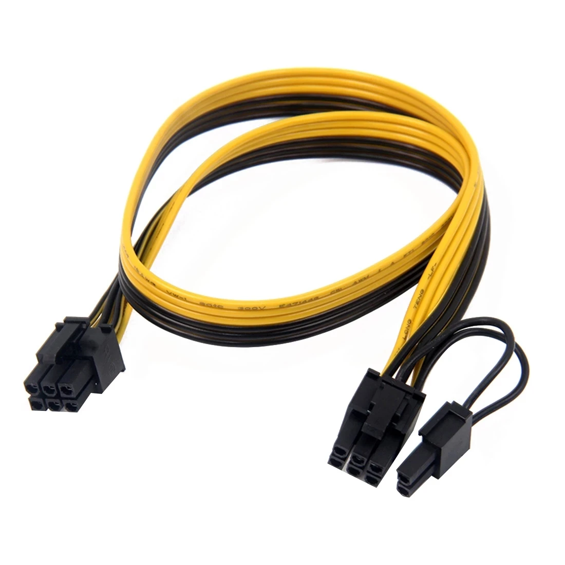
PCIe 6Pin to 6+2 Pin Power Supply Cable 8 pin to 6 Pin PCI Express Graphics Card Power Cable Male to Male Port 