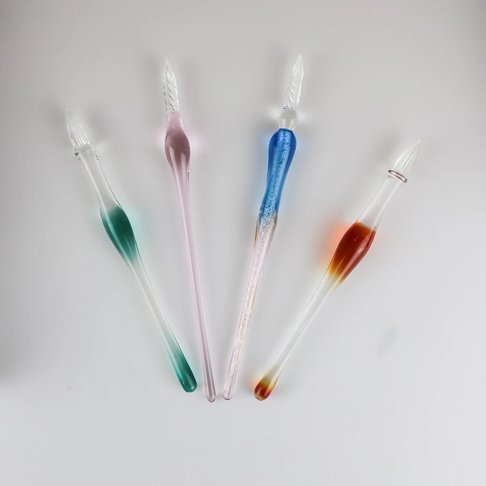 GemFully novelty gifts unique ideas latest products 2024 glass tube pen cute multicolor pen