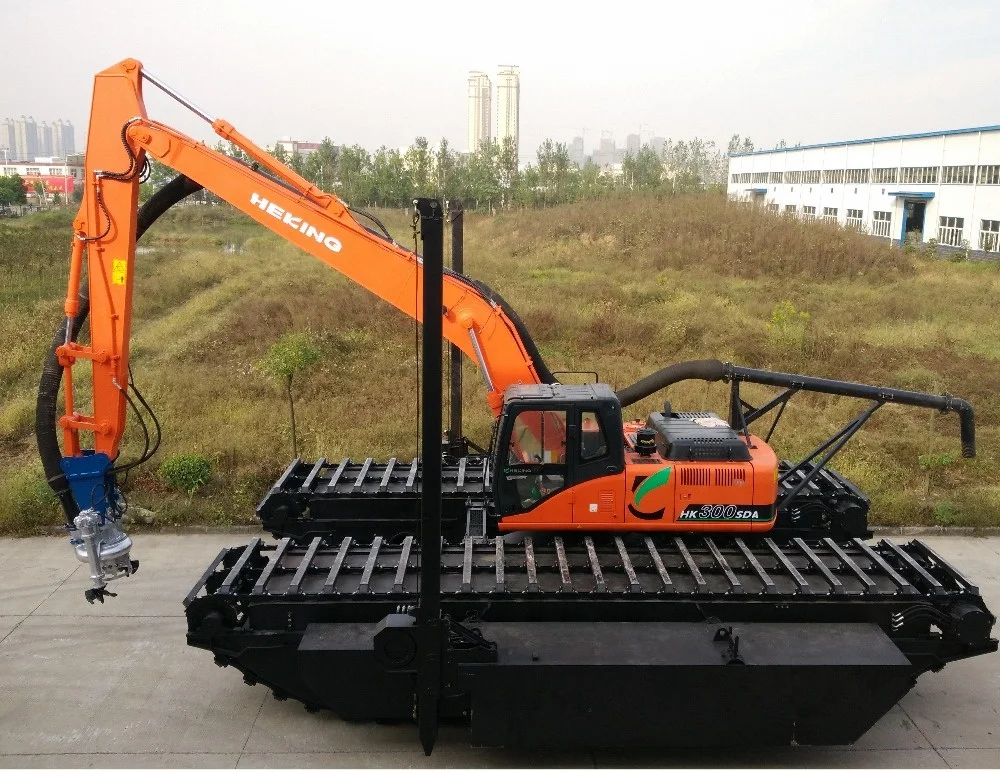 amphibious dredging underwater dredger excavator