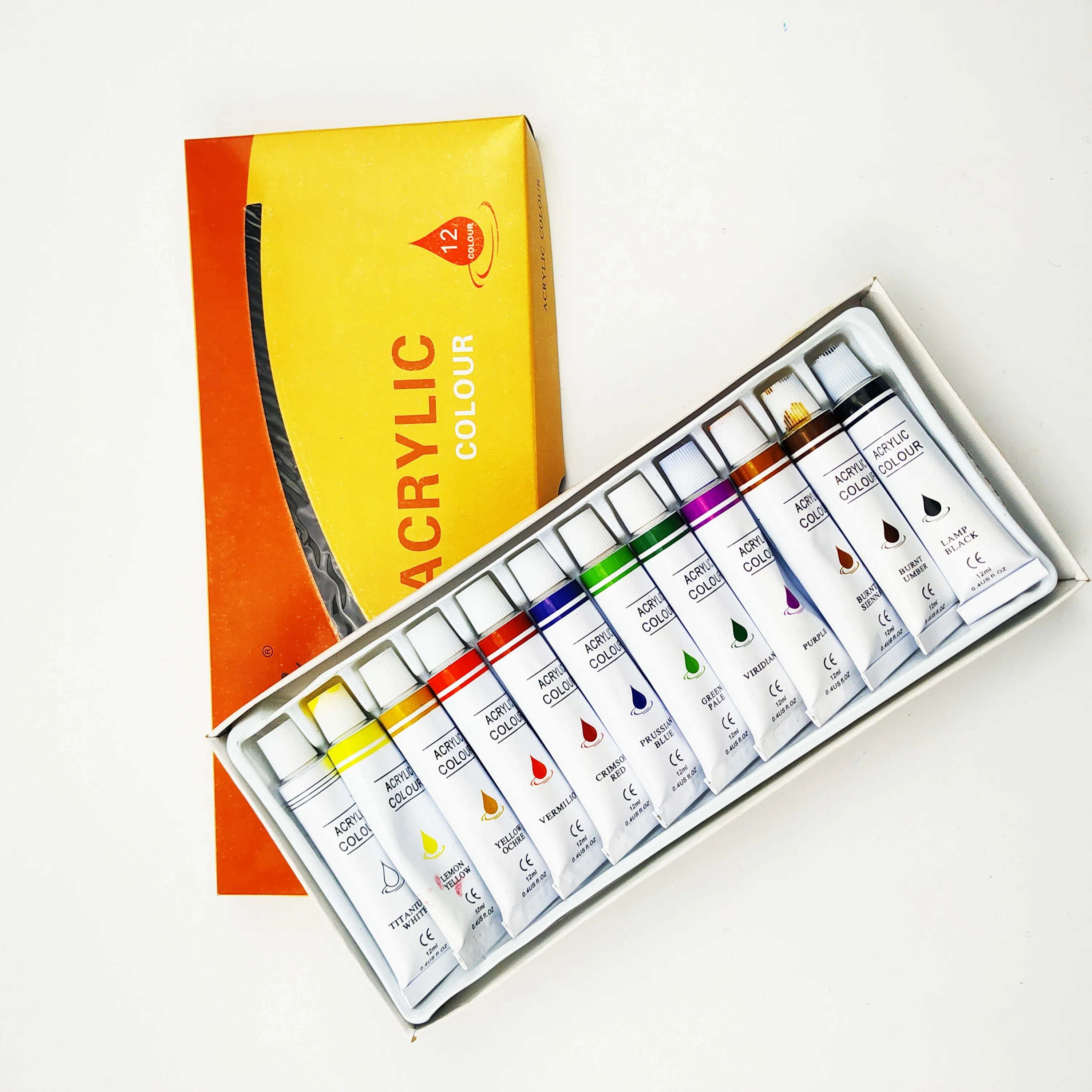 
Non-toxic 12 Colors Art Painting Acrylic Paint Set 