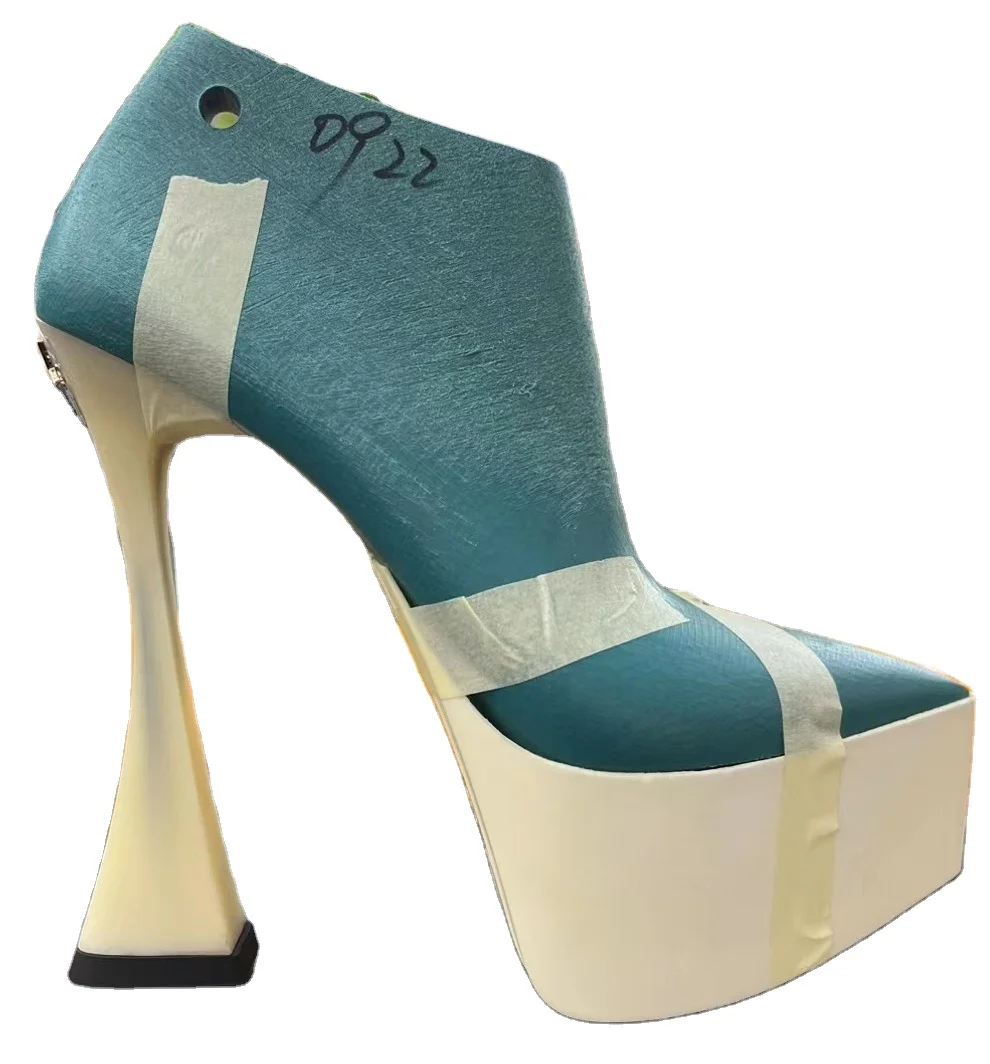 Каблук из АБС-пластика высотой 14,5 см и подошва на платформе 5,5 см для изготовления обуви