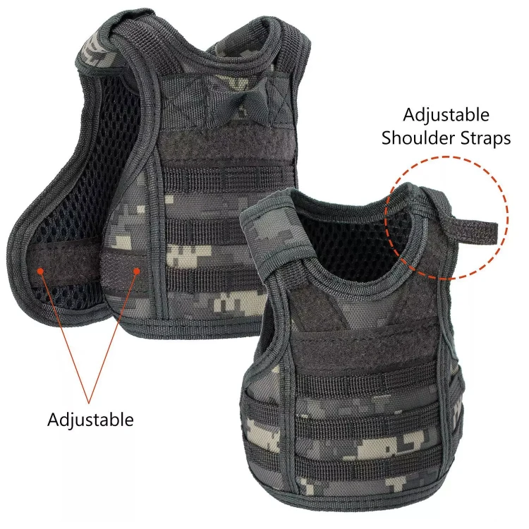 Camping Mini Beverage Cooler Adjustable Detachable Tactical Vest Beer Vest