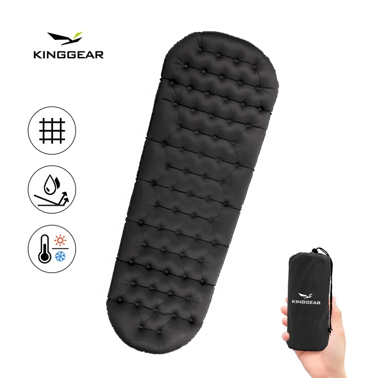 Japanese Camping Mat Outdoor Hiking 40DTPU with PU Foam Thicken Inflating Foam Sleeping Pad