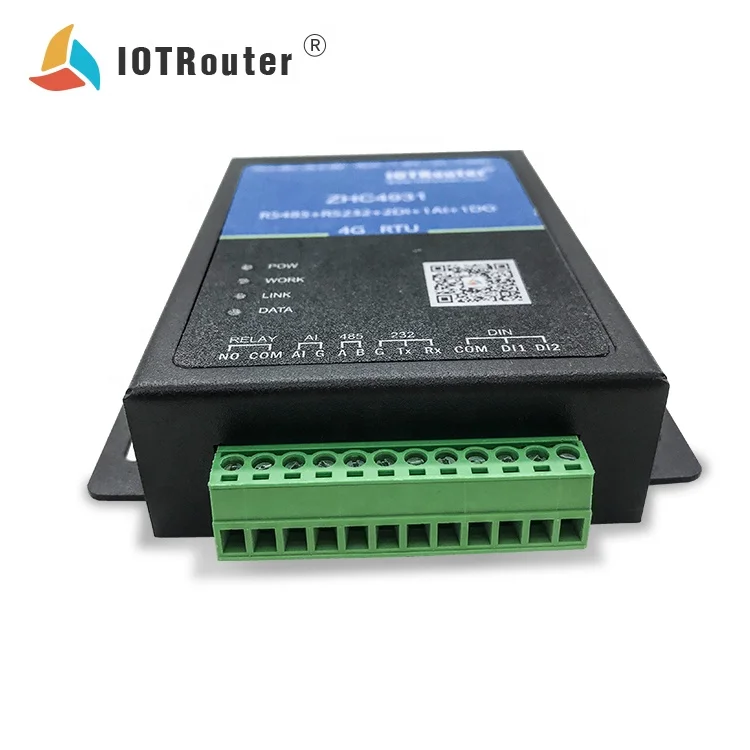 RJ45 Telemetry System 4g Data Logger Industrial Remote I/O Controller Modem Wireless Module ZHC4931 NB-IOT Router 150