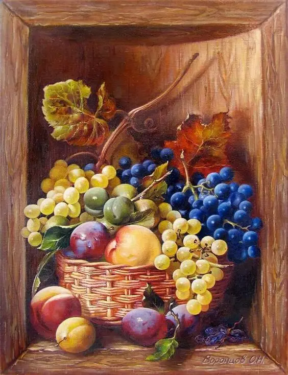 Wall Art Interior Decoration Painting Classical Still Life Painting Hand-painted Oil Painting Wine Fragrant Flowers