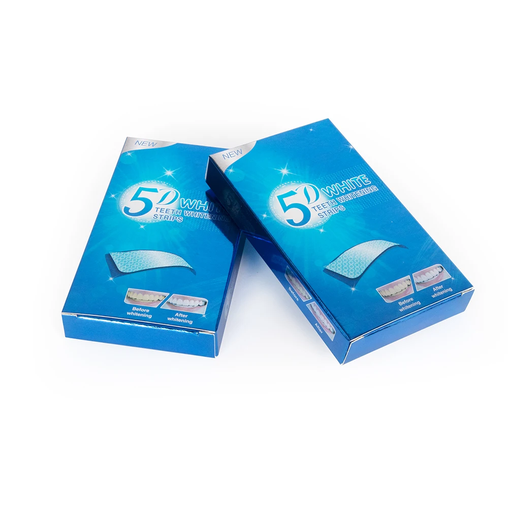 14Pairs 5D Bright White Teeth Whitening Strips Dental Kit Oral Hygiene Care Bleach Tooth Strips For Sensitive Teeth