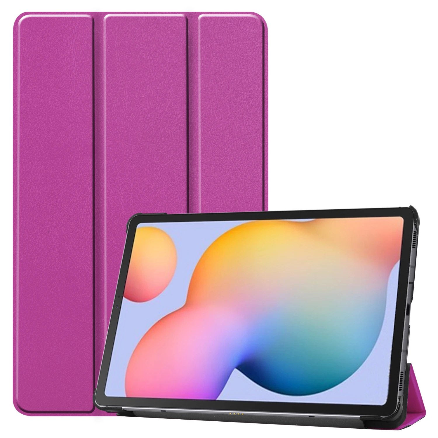 Stock wholesale pu leather Lightweight flip stand Smart Cover for Samsung galaxy Tab S6 lite 10.4 P610