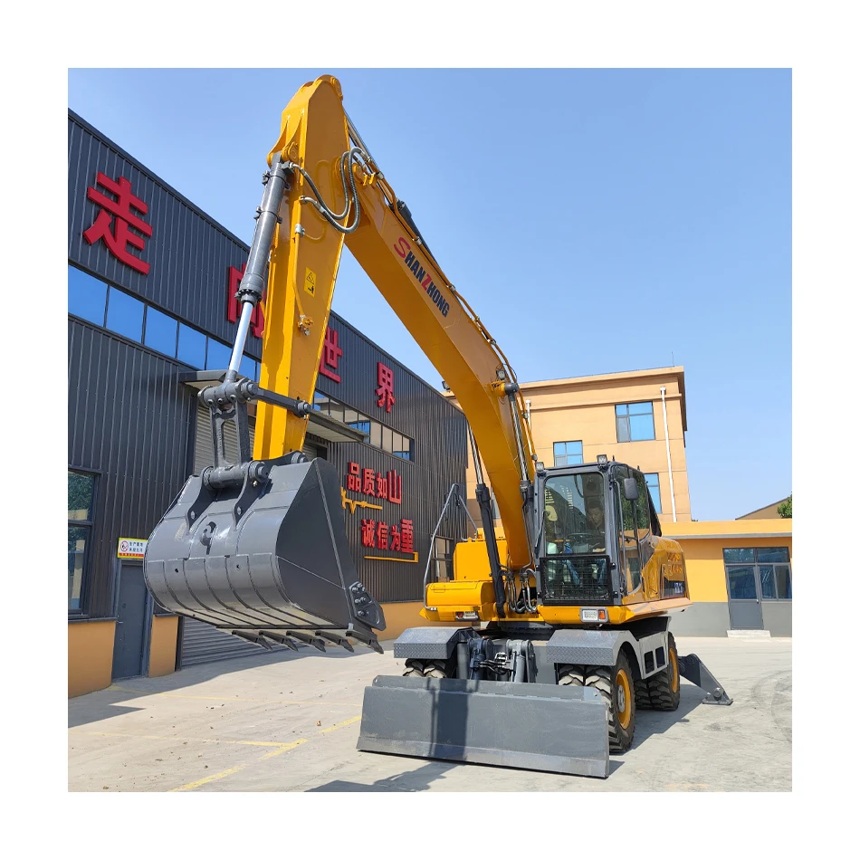 Строительная техника 17ton 18ton 20ton 21ton Shanzhong SZL215 1.0cbm колесный экскаватор для продажи