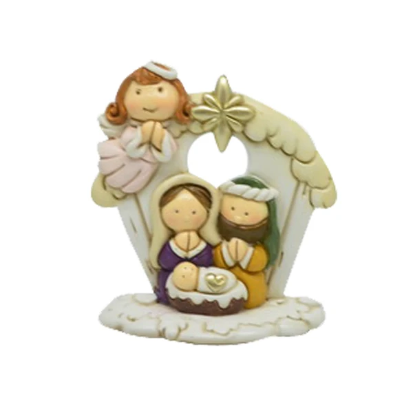 
Wholesale religious scene decor resin handmade products vintage holy family figurine 