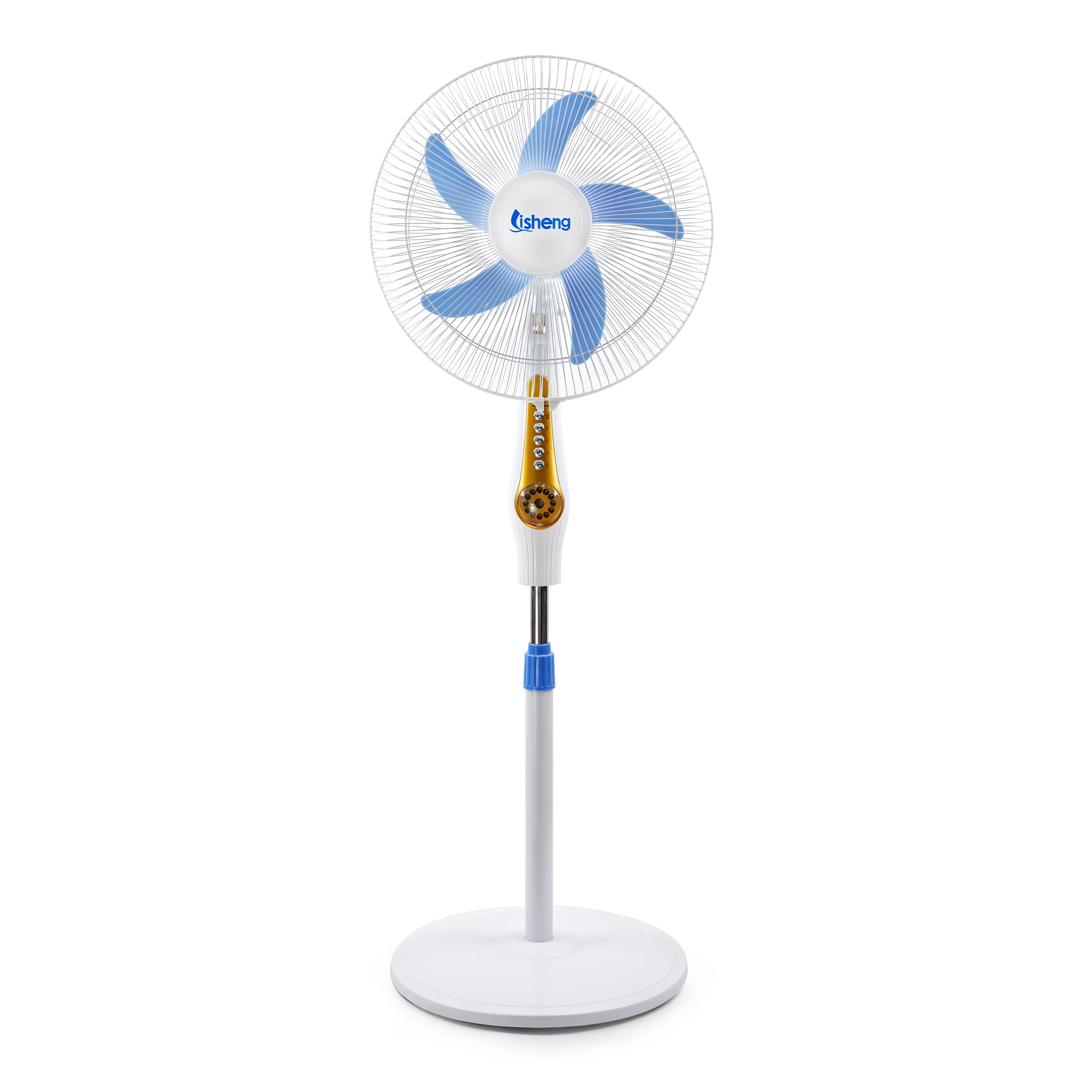 Chinese sale wholesale prices solar  rechargeable fan 16 inch rechargeable fan with led light
