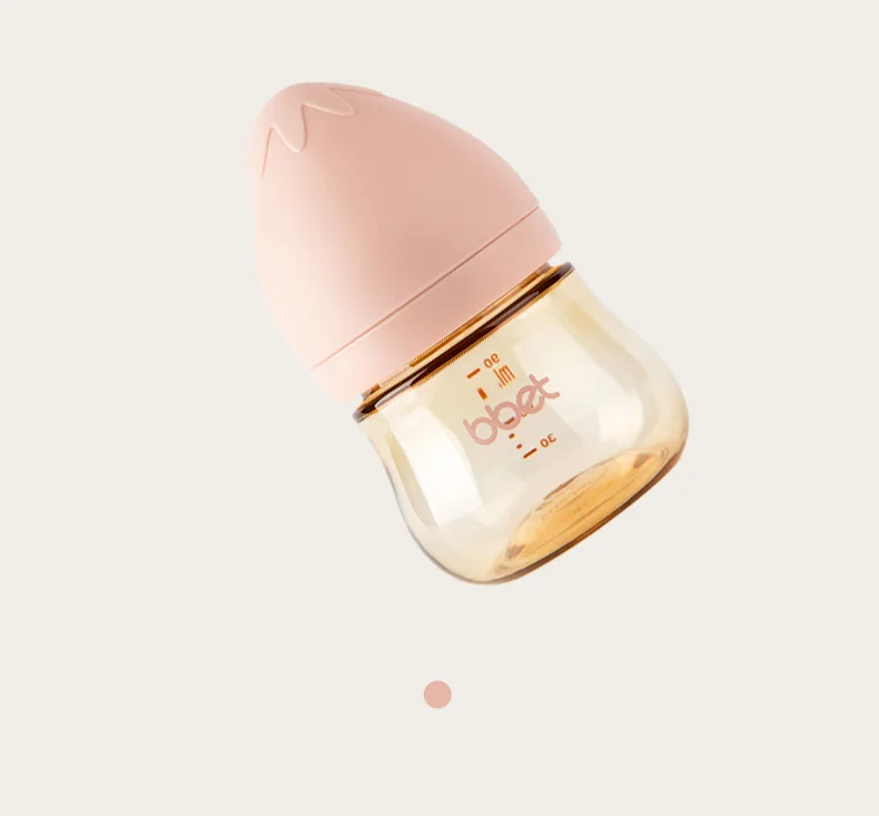 90 ml PPSU Baby Feeding Bottle Wide Neck with Streamlined Body for Infant baby milk bottle Food Grade and BPA Free Anti-choking