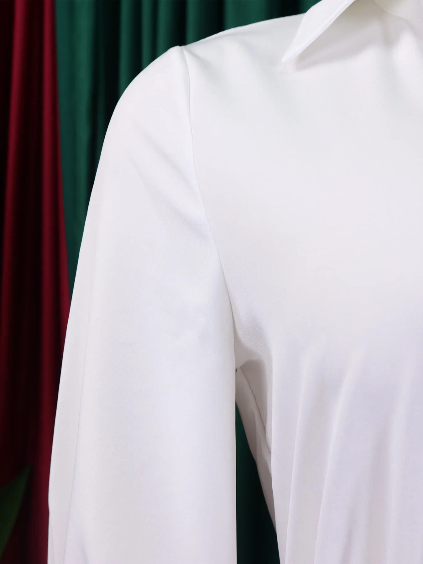 Trendy Spring Dresses Women Lady Elegant Solid Color Long Sleeve V-neck Pleated Dress Elegant Casual Dresses With Belt