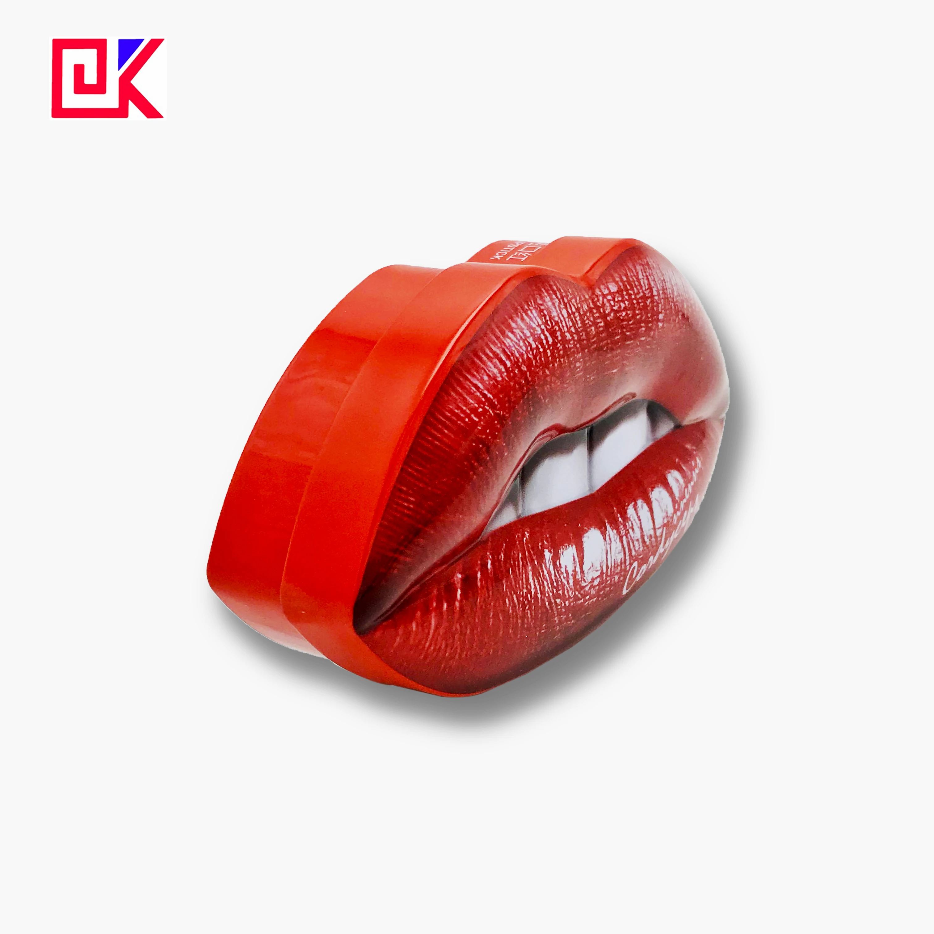 custom tin box red resolution 170 LPI printing can printed for cosmetic