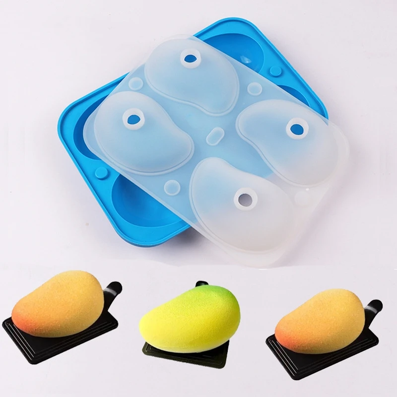 Mango silicone mold, can be used to make ice cubes, cakes, chocolates, candles, soap