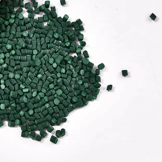 Professional Masterbatch Supplier Bright Blowing Film Molding Grade Green Plastic Masterbatch JZ Masterbatch