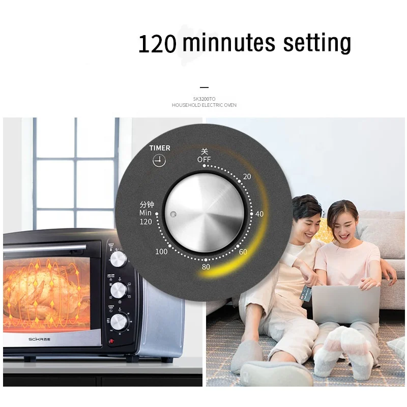 32L Capacity  Toaster Oven, Baking and Steaming Electric Oven