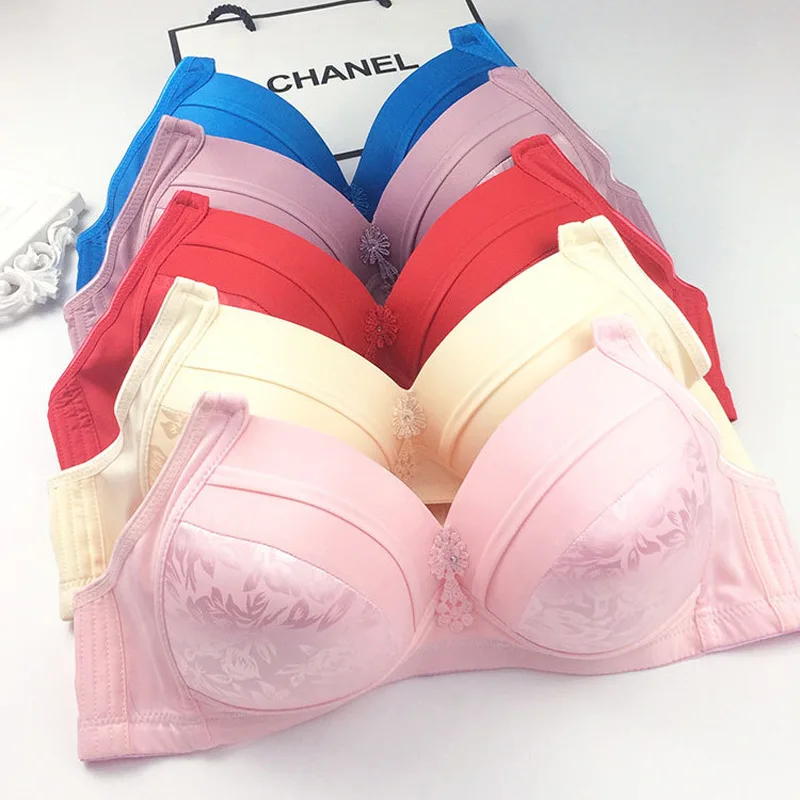 Женский бюстгальтер Mami, базовый тонкий дышащий Удобный беспроводной бюстгальтер больших размеров с чашечкой C, женские бюстгальтеры