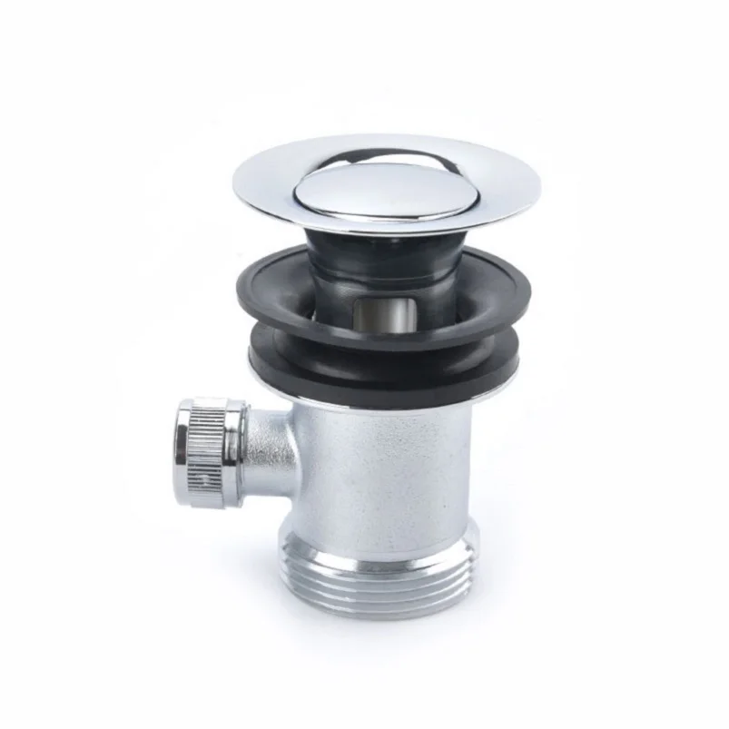 
Выдвижные отходы с переливом, латунная сливная раковина для ванной комнаты с хромированной отделкой 