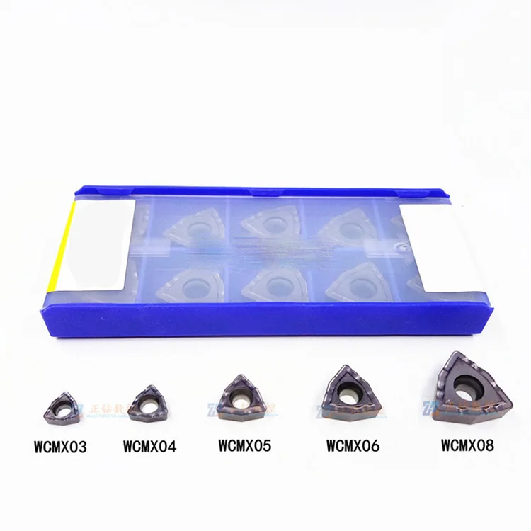 Lathe tool PVD coating factory exports carbide CNC turning inserts WCMX03 040208R-PG 050308 06T308 080412R-PG YBG202