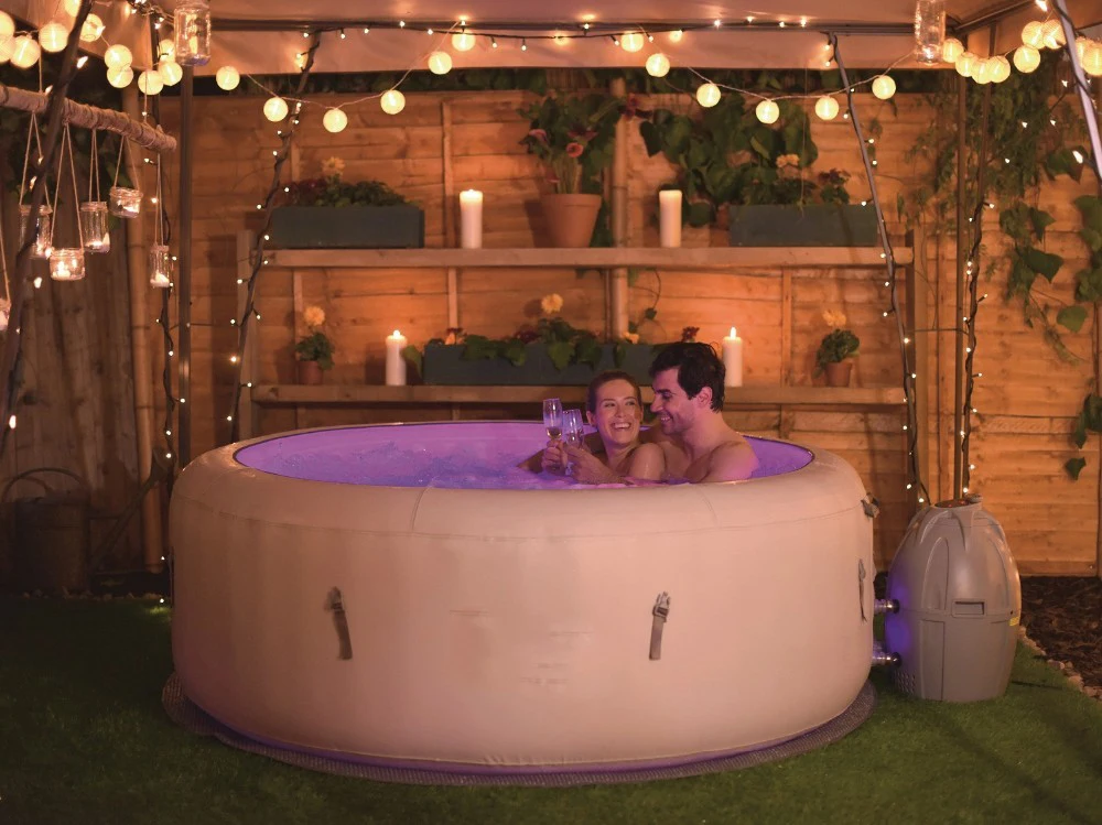 Наружные и внутренние надувные горячие ванны Spa 54123 Miami Lay Z гидромассажная Ванна с системой