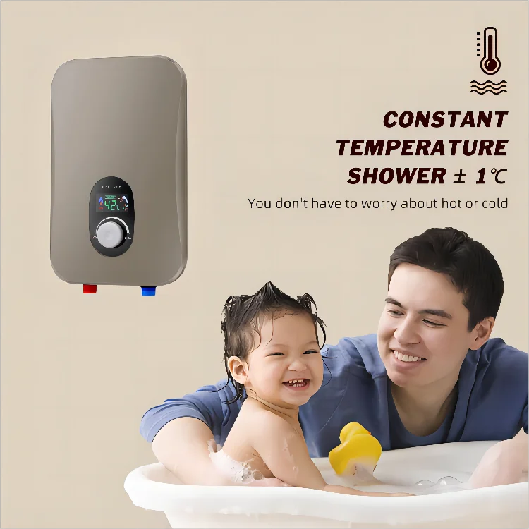 Smart 3500W 120V Wall-Mounted Energy Saving Tankless Electric Instant Water Heater Household Use Plastic Housing