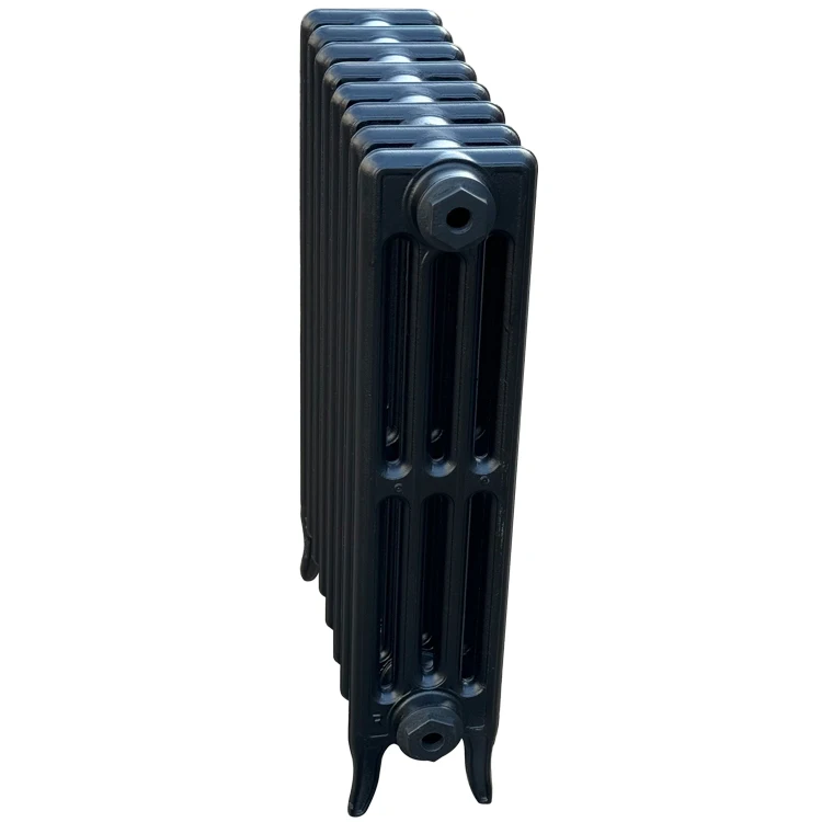 Victorian 4 column hot water heating thermostat cast iron radiators hvac 8sections/pc in black prime