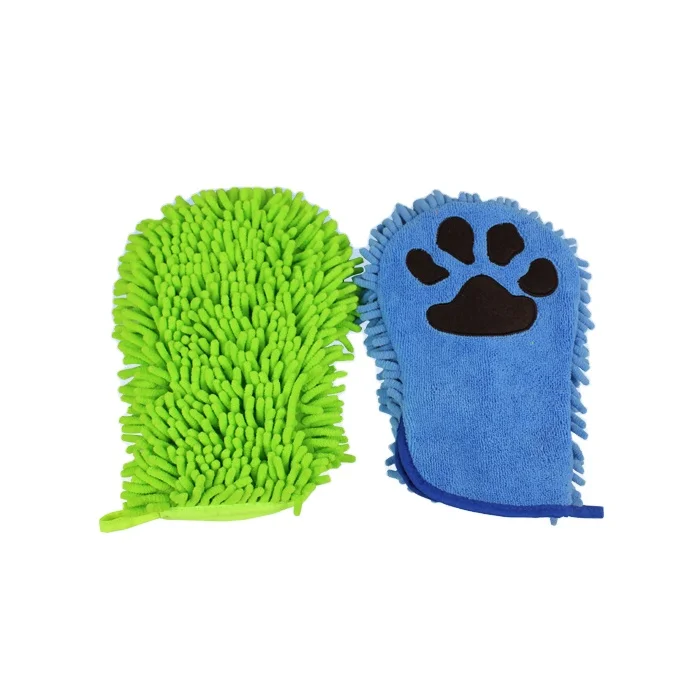 The Newest Chenille Glove Mesh Microfiber Car Washing Finger Mitt