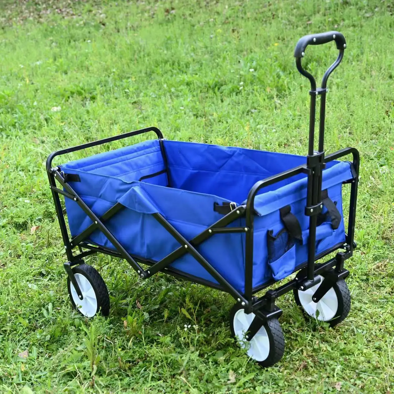 Outdoor Foldable Beach Cart Wagon Trolley Garden Folding Wagon Cart for Camping