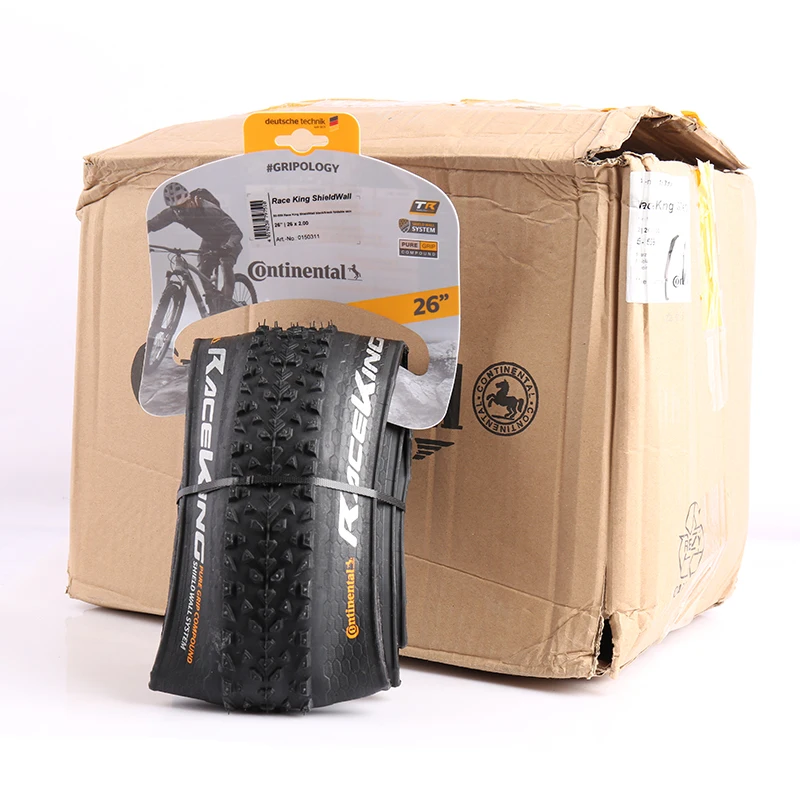 Continental 26 2.0 Tire Cross Speed Race King Bicycle Tire Anti Puncture 180TPI Folding Tyre Mountain Bike X-king A whole box