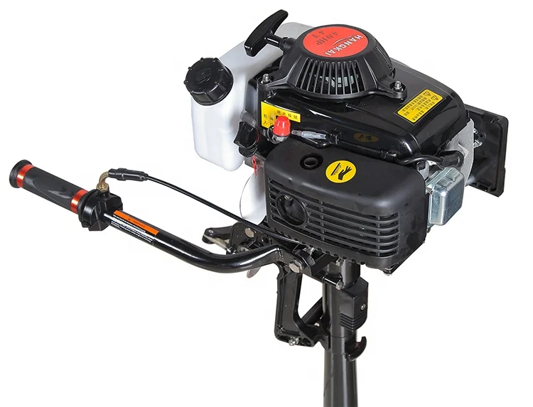 Small Air Cooled HANGKAI 4hp 4 Stroke Petrol Boat Engine Outboard Motors