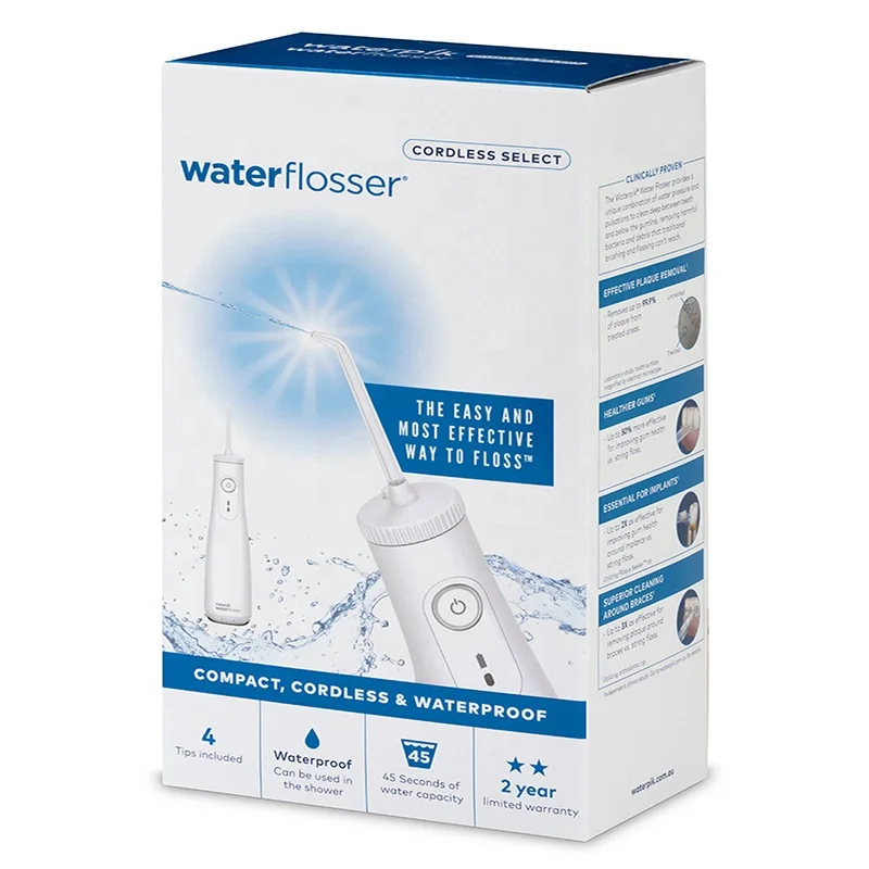Water flosser tips set template packaging box Electric water flosses travel oral cleaning products digital printing box