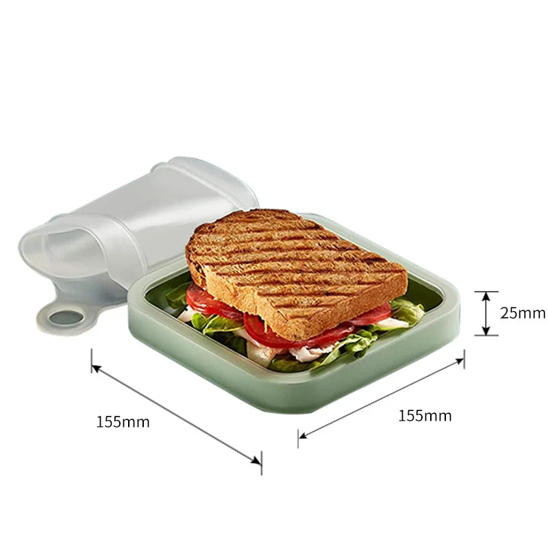 Hot Selling Reusable Leak Proof soft sealed sandwich lunch box