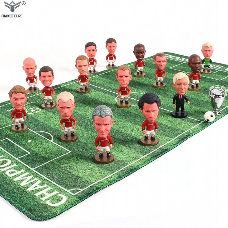 custom football player pvc figurine with gameboard, custom made human pvc miniature, 3D board game miniature figure