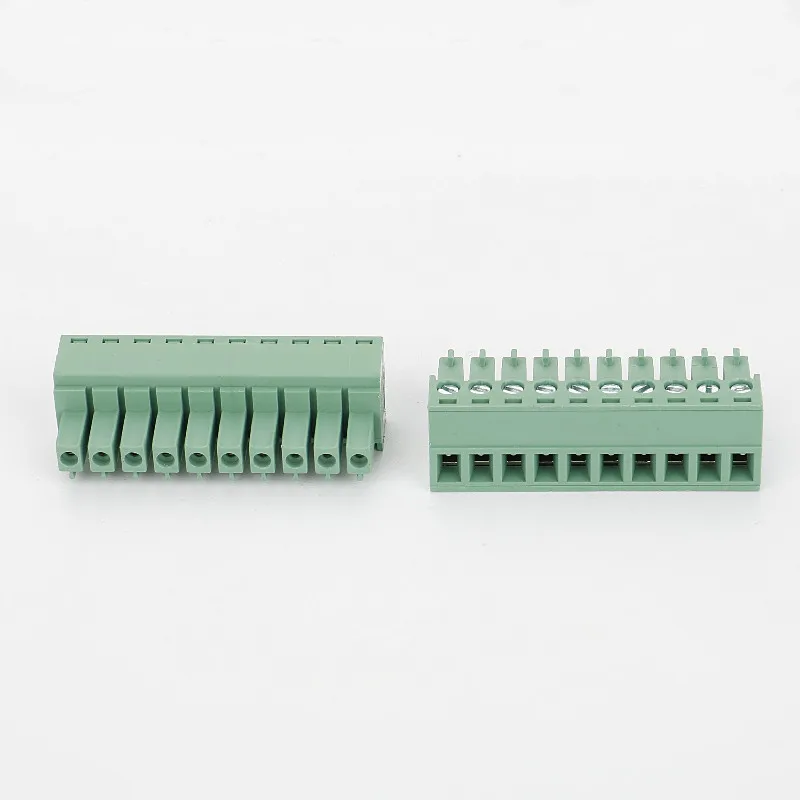 Waterproof Terminal Connectors 3.81MM Pitch 1x10PIN Pluggable Tin Plated Terminal Block