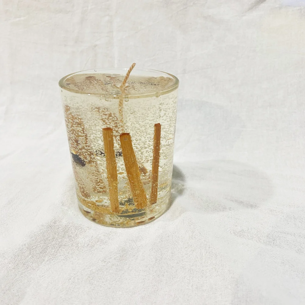 Home Decoration Clear Transparent Gel Wax Candles Glass Cup Aromatherapy Scented Candles Candles