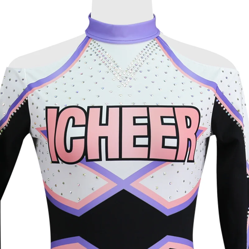 Latest Long Sleeve Adult Rockstar Cheerleading Uniforms Cheerleading Uniform Allstars Rockstar Adult Cheerleader Outfit