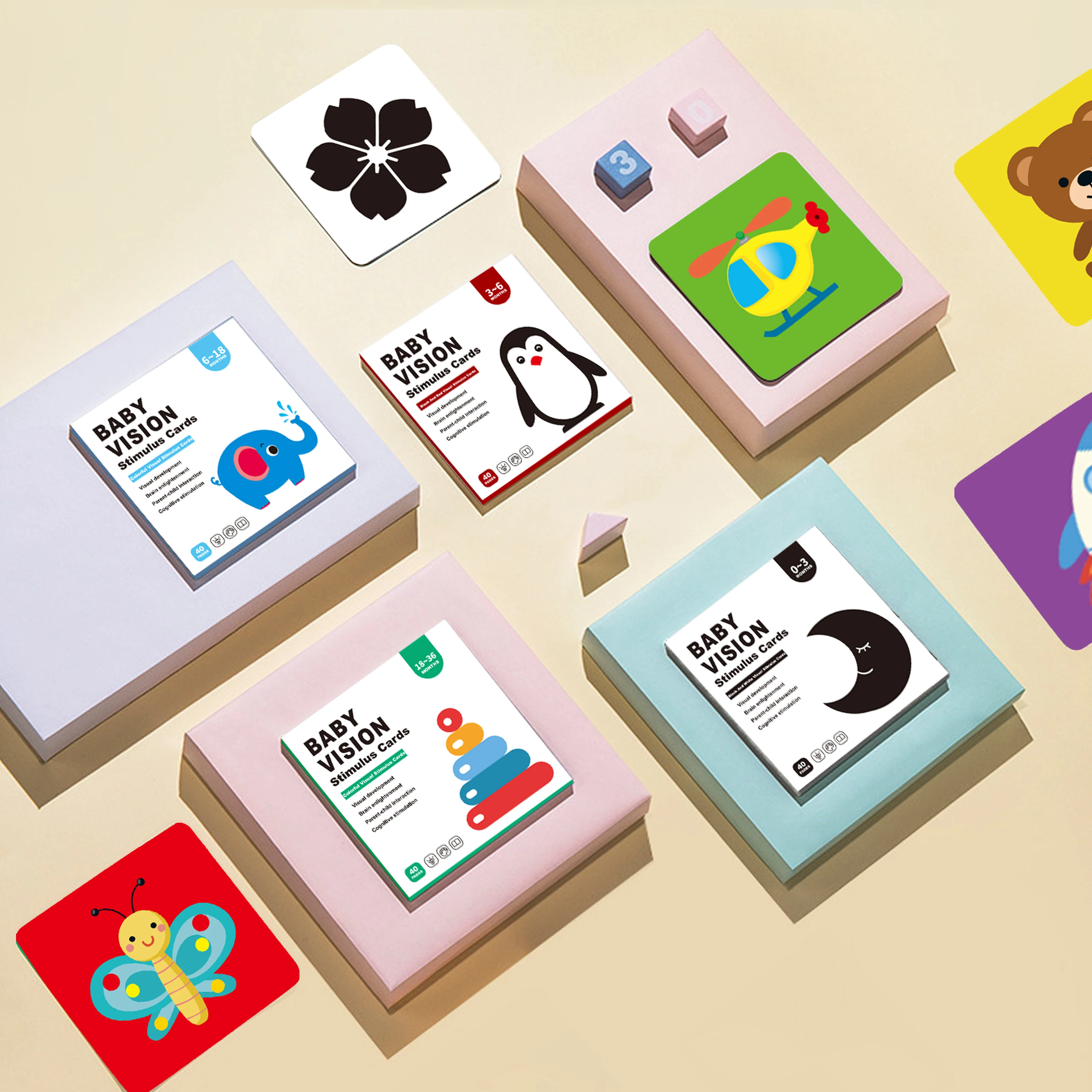 Custom Mathematics English Letter Learning Card Children Numbers Alphabets Printing Baby Early Educational Flash Cards for Kids