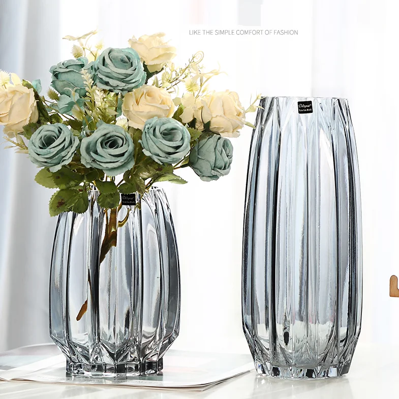 Factory hot sale glass vase wedding decoration glass vases home decor glass flower vase