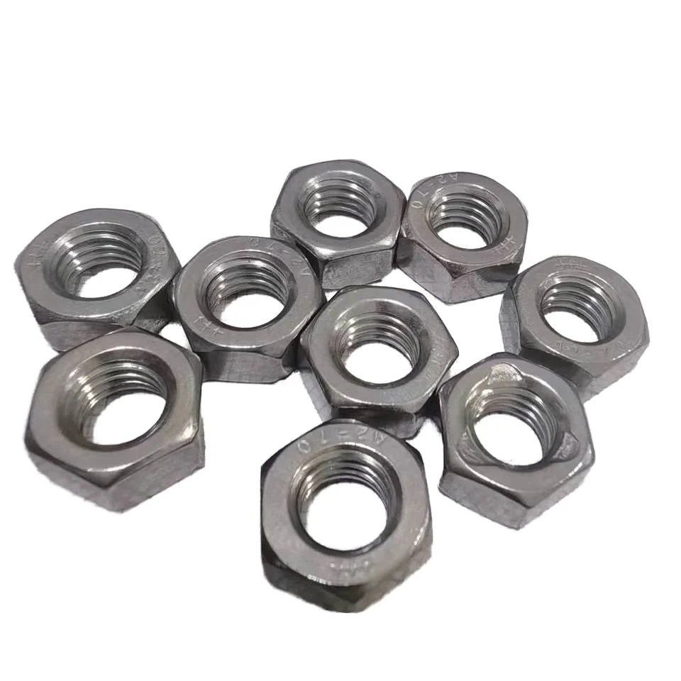 High Quality DIN 980 (V)  A2/70 All-Metal Prevailing Torque Type Hexagon Nuts (Type V) Stainless Steel DIN980V-M8-A2-70 A2/70