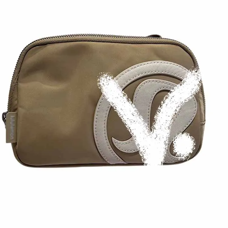 Unisex Outdoor Running Waistpack Lulu Crossbody Bag with Chain Decoration for Men Women Mobile Phone Storage Fitness Everywhere