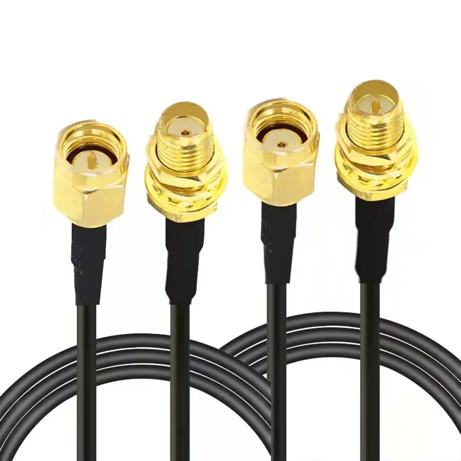 RG174 feeder wifi wireless card routing antenna extension line SMA male to SMA female adapter cable