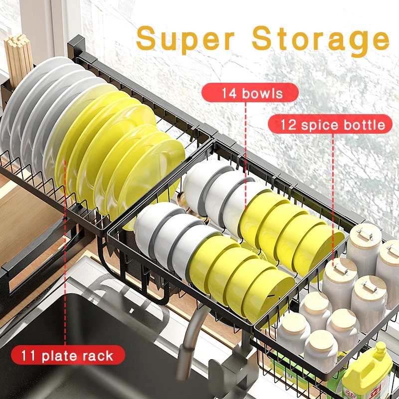 tableware storage drain rack kitchen floor multi tier shelf sink organizer kitchen corner shelf creative dish racks