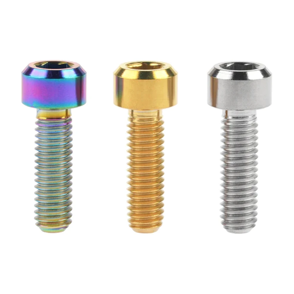 Custom M6 Color Titanium Rc Self Tapping Allen Torx Hex Screw Bolt M3 M5 M6 Flat Countersunk Motorcycle Titanium Screw