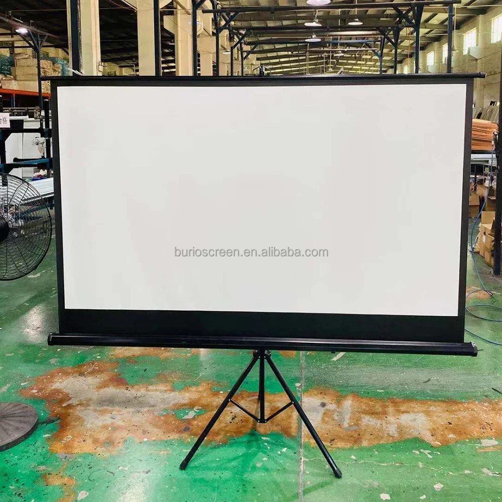 Good Quality Tripod Projector Screen Outdoor Portable Floor Standing Projection Screen